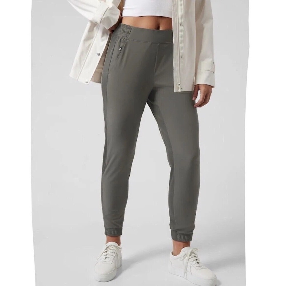 Athleta Brooklyn Jogger Pants Olive‎ Green Plus Size 20 Athleisure